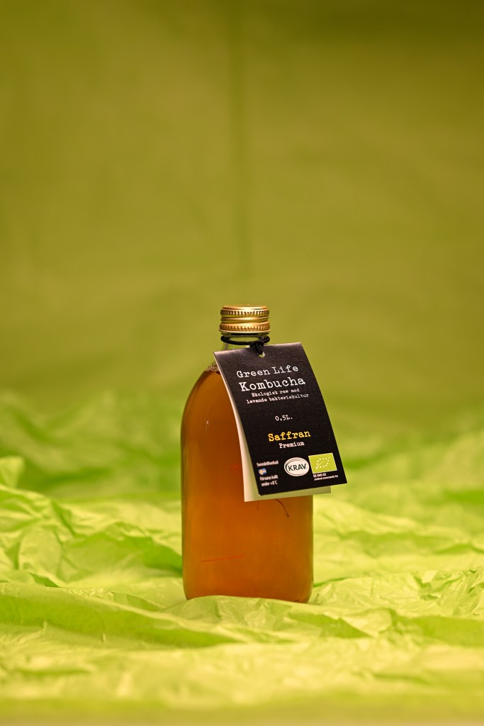 Green life kombucha saffran 0,5 liter