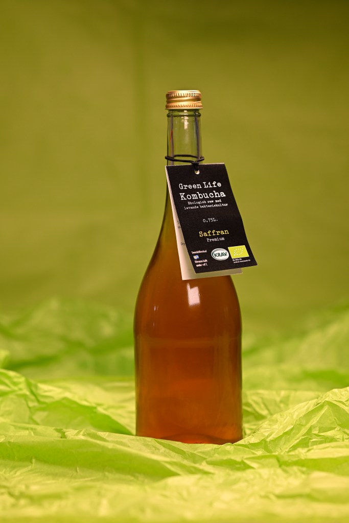 Green life kombucha saffran 0,75 liter