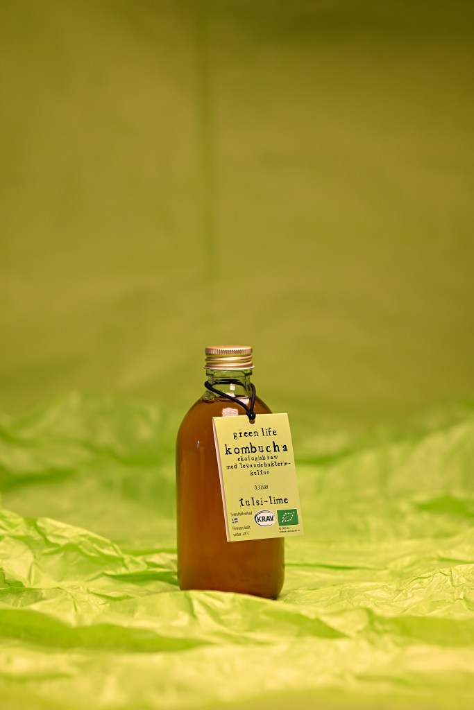 Green life kombucha tulsi lime 0,3 liter