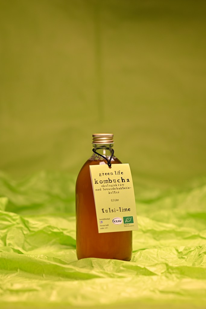 Green life kombucha tulsi lime 0,5 liter