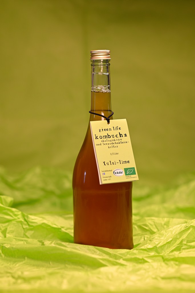 Green life kombucha tulsi lime 0,75 liter